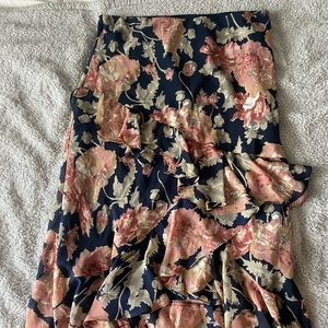 Chaps Ralph Lauren ruffle skirt vintage 90s